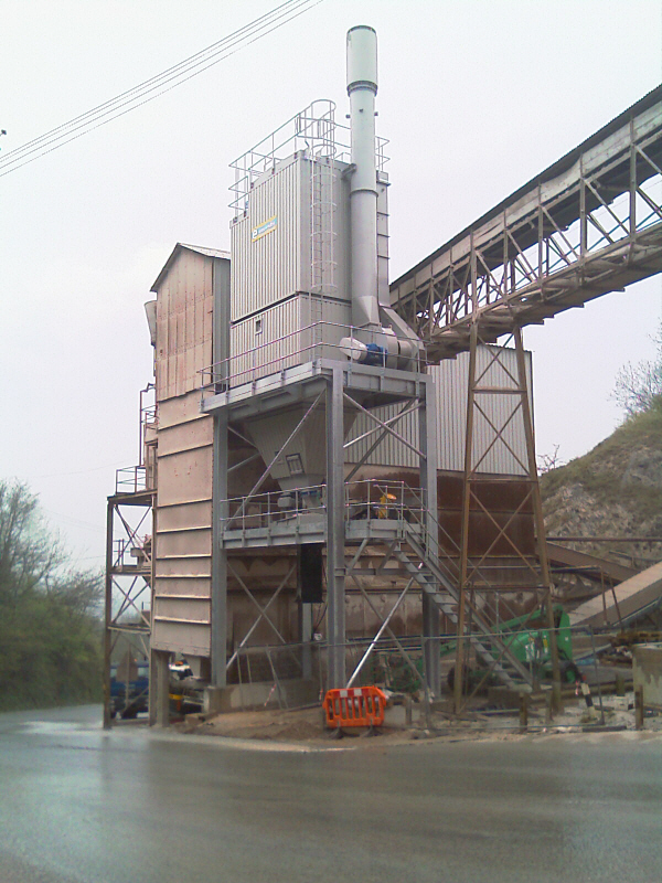 Pulse Jet Bagfilter on Batts Combe Asphalt Plant